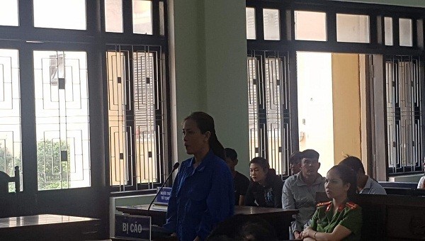 Bị cáo Nguyễn Thị Băng Tâm tại phiên tòa xét xử