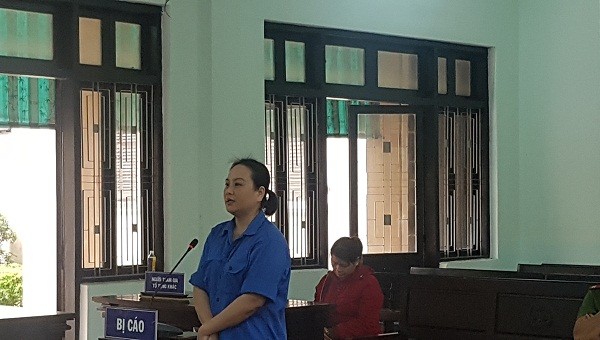 Bị cáo Trần Thị Bích Tuyền tại phiên tòa xét xử