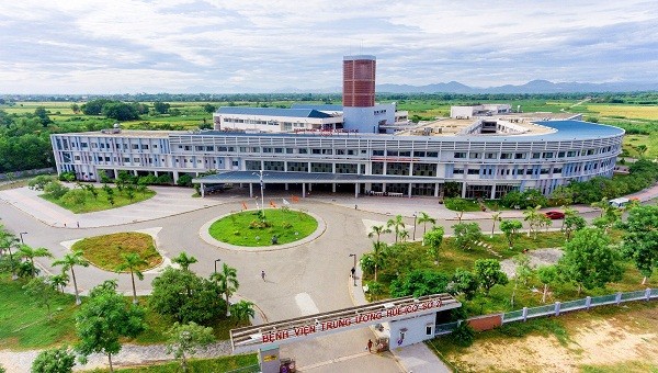 Bệnh viện Trung ương Huế cơ sở 2 nơi bệnh nhân nhiễm Covid-19 thứ 30 và bệnh nhân thứ 31 (chuyển từ Quảng Nam ra) đang điều trị.