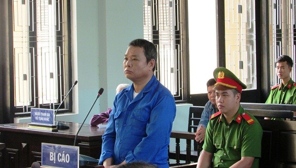 Bị cáo Lê Văn Thành tại phiên tòa 