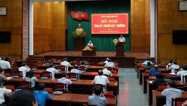 Hội nghị Tỉnh ủy Thừa Thiên Huế phiên bất thường.