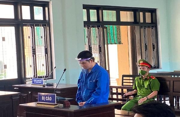 Bị cáo Nguyễn Trung Hiếu tại phiên tòa xét xử sơ thẩm