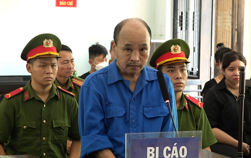 Bị cáo Đặng Văn Đồng tại phiên tòa sơ thẩm.