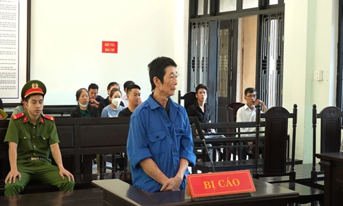 Bị cáo Dương Cường tại phiên tòa
