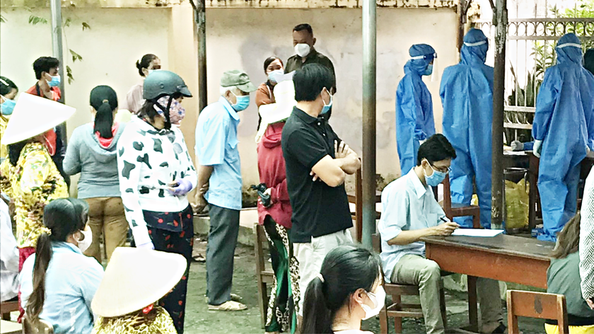 Một địa phương tại Tiền Giang đổi màu cấp độ dịch do phát hiện hàng trăm ca F0
