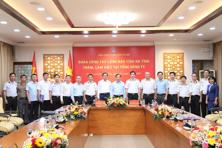 Bí thư Tỉnh ủy Hà Tĩnh thăm, làm việc tại Tổng công ty Tân Cảng Sài Gòn