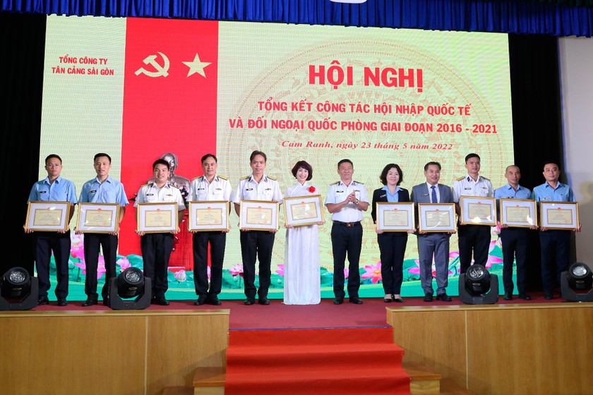 Tân cảng Sài Gòn hoàn thành xuất sắc công tác hội nhập quốc tế và đối ngoại quốc phòng