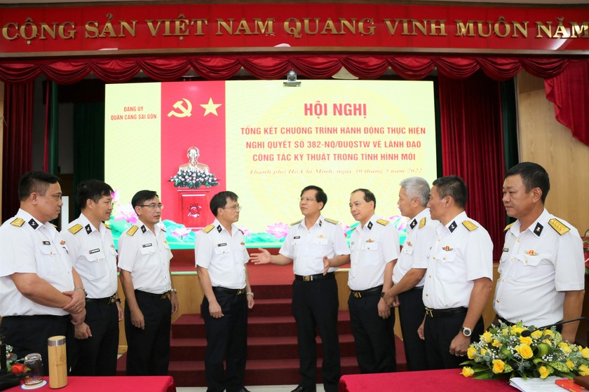 Đảng ủy Quân cảng Sài Gòn tổng kết 15 năm thực hiện Nghị quyết 382