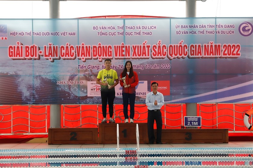 Tiền Giang tổng kết giải Bơi - Lặn các vận động viên xuất sắc quốc gia năm 2022