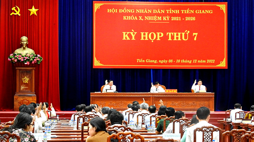 Kỳ họp thứ 7, Hội đồng Nhân dân tỉnh Tiền Giang khóa X kết thúc thành công tốt đẹp