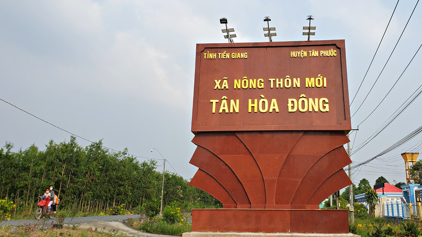 Xã Tân Hòa Đông (Tiền Giang) đổi thay từ chương trình xây dựng nông thôn mới