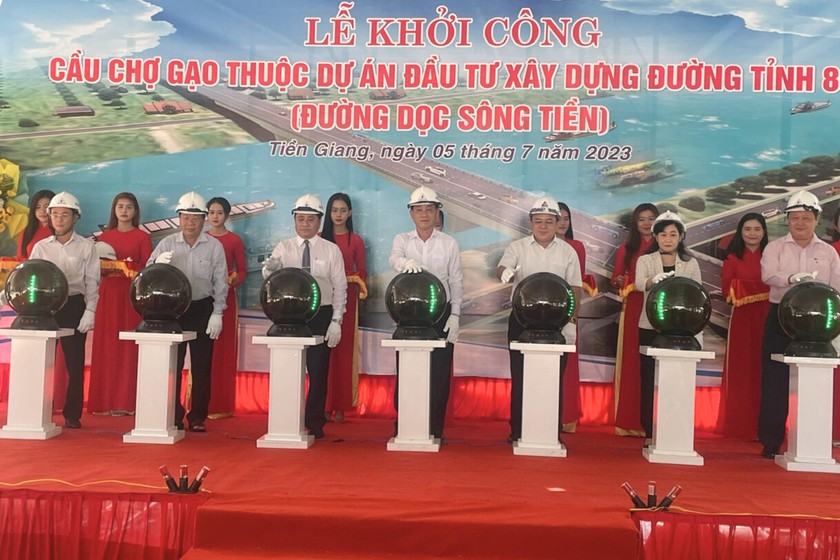 Khởi công xây dựng cầu Chợ Gạo ở Tiền Giang