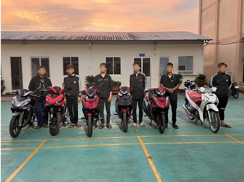 18 'quái xế' đua xe trái phép ở Tiền Giang