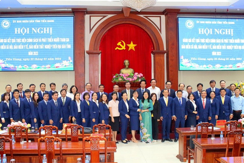 Năm 2023 tỷ lệ người tham gia BHXH tại Tiền Giang đạt trên 100% kế hoạch giao