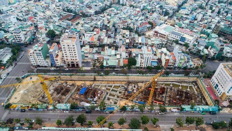 Hiện trạng công trình xây dựng không phép thuộc dự án I-Tower Quy Nhơn.