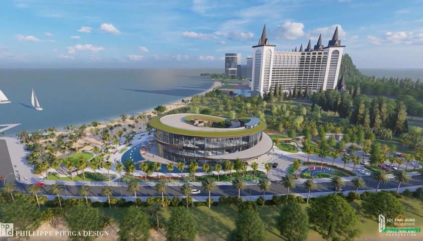 Phối cảnh tổng thể căn hộ biệt thự dự án Khu du lịch Hải Giang Merry Land.