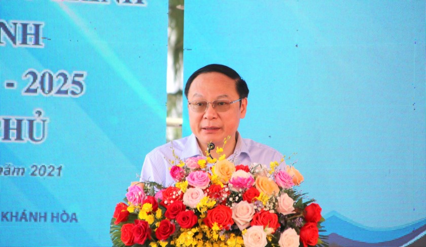 Thứ trưởng Bộ TN&MT Lê Công Thành phát biểu tại buổi lễ.
