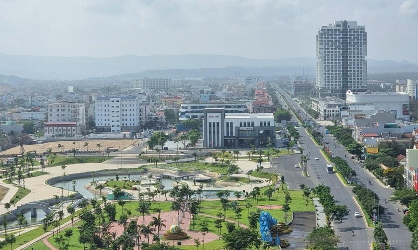 Một góc TP Tuy Hòa, tỉnh Phú Yên.