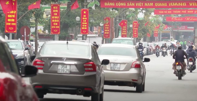 Công tác chỉnh trang đô thị tại thành phố Ninh Bình chào đón Tết Nguyên Đán 2022