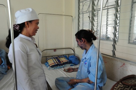 Bệnh nhân thủy đậu điều trị tại Bệnh viện da liễu Đà Nẵng