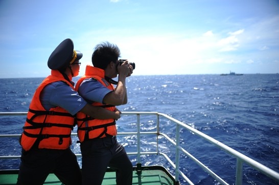 Lực lượng kiểm ngư đang làm nhiệm vụ tại vùng biển Việt Nam