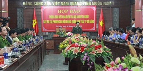 Công an TP. Đà Nẵng tổ chức họp báo kết quả điều tra vụ nổ súng giết người nước ngoài ở Đà Nẵng
