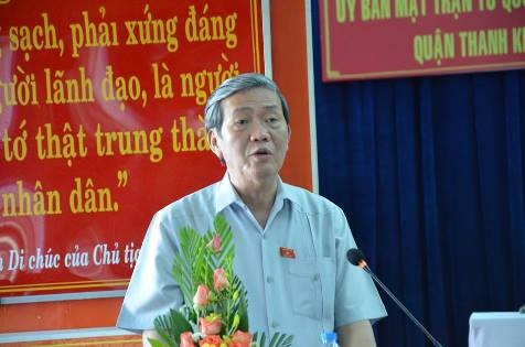 Ông Đinh Thế Huynh tiếp xúc cử tri quận Thanh Khê, Đà Nẵng