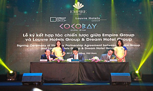Lễ ký kết hợp tác chiến lược giữa Empire Group với Dream Hotel Group và Louvre Hotel Group