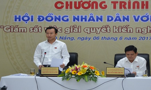 Bí thư Thành ủy Nguyễn Xuân Anh chủ trì chương trình HĐND với cử tri