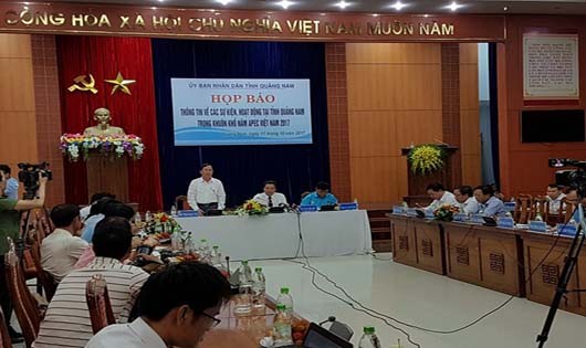UBND tỉnh Quảng Nam thông tin về các hoạt động diễn ra tại Quảng Nam trong khuôn khổ APEC.