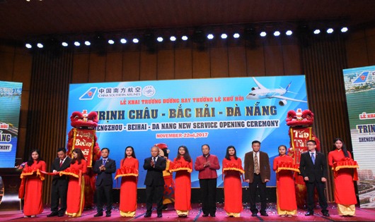 Lễ khai trương đường bay Đà Nẵng- Bắc Hải- Trịnh Châu (Trung Quốc)