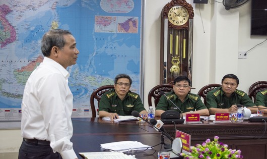 Bí thư Trương Quang Nghĩa làm việc với Đảng ủy Bộ đội Biên phòng TP. Đà Nẵng