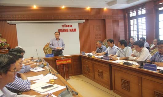 Tỉnh Quảng Nam họp cùng các sở ban ngành lien quan về tích nước lại thủy điện Sông Bung 2