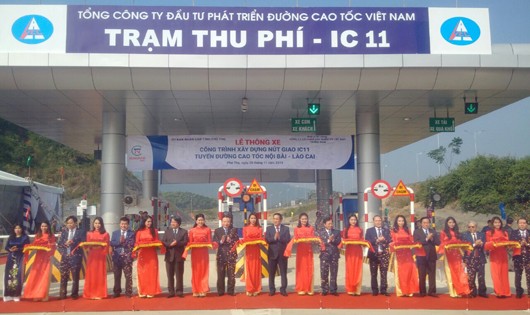 Lễ thông xe nút công trình nút giao IC-11 tuyến cao tốc Nội Bài- Lào Cai
