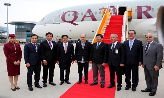 Đón chuyến bay đầu tiên chặng Doha (Quatar) - Đà Nẵng