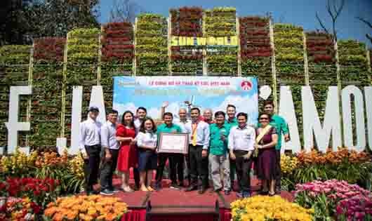 Trao kỷ lục Guinness Việt Nam cho Lễ hội hoa tulip Bà Nà