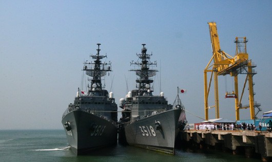 Hai tàu huấn luyện thuộc lực lượng tự vệ trên biển Nhật Bản thăm Đà Nẵng