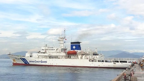 Tàu huấn luyện Kojima của Lực lượng bảo vệ bờ biển Nhật Bản cập cảng Tiên Sa Đà Nẵng