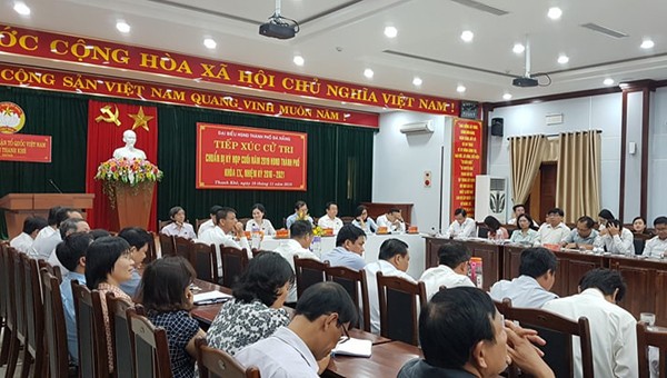 Buổi tiếp xúc cử trí của HĐND TP. Đà Nẵng tại quận Thanh Khê