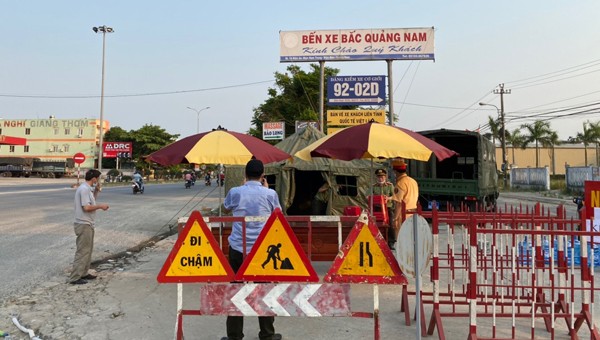 Chốt kiểm saost dịch tại Quảng Nam