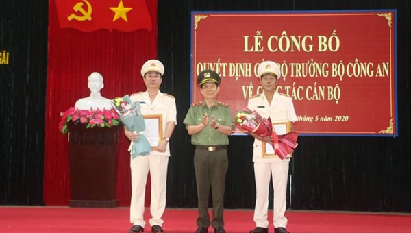 Lễ công bố bổ nhiệm Giám đốc Công an tỉnh Quảng Ngãi.
