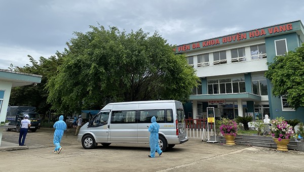 Bệnh viện dã chiến Hòa Vang - nơi điều trị các ca mắc Covid-19.