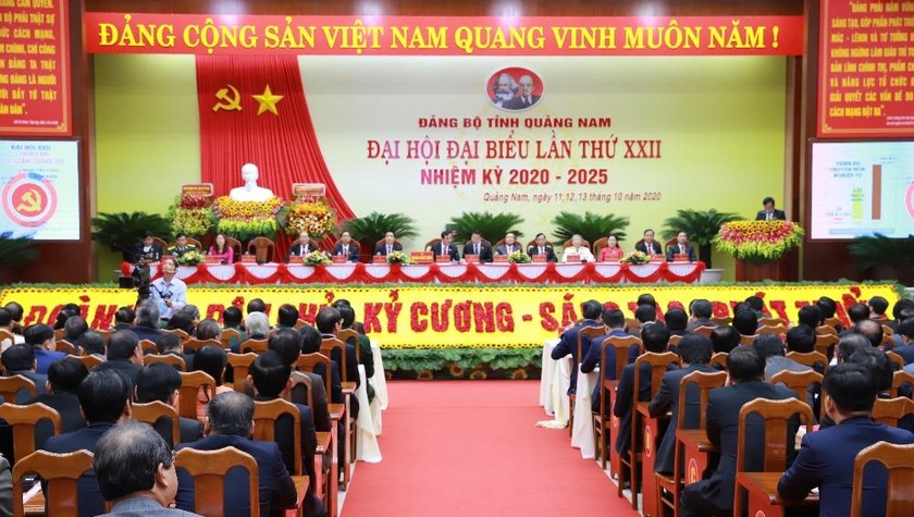 Đại hội đại biểu Đảng bô tỉnh Quảng Nam lần thứ XXII.