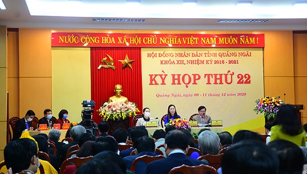 Hôm nay (9/12), HĐND tỉnh Quảng Ngãi khóa XII khai mạc Kỳ họp thứ 22.