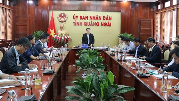 UBND tỉnh Quảng Ngãi họp nghe báo cáo ý tưởng đề xuất quy hoạch dự án Khu công nghiệp- Đô thị- Dịch vụ Dung Quất II