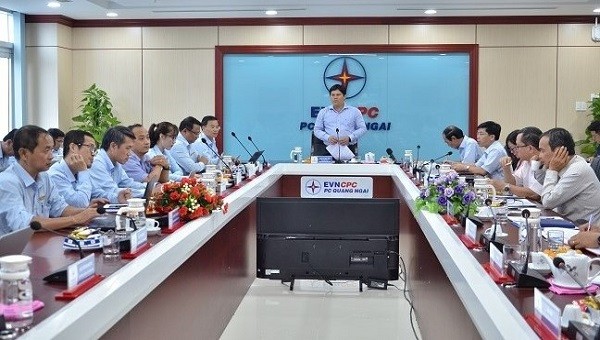 Phó Chủ tịch UBND tỉnh Quảng Ngãi Trần Phước Hiền phát biểu chỉ đạo tại buổi làm việc.