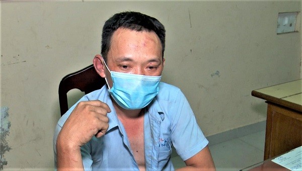 Tài xế Nguyễn Văn Tuấn bị bắt.