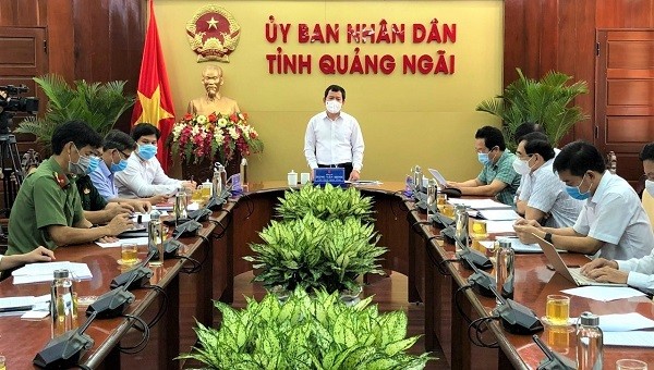 Cuộc họp Ban Chỉ đạo Phòng, chống COVID-19 tỉnh Quảng Ngãi.