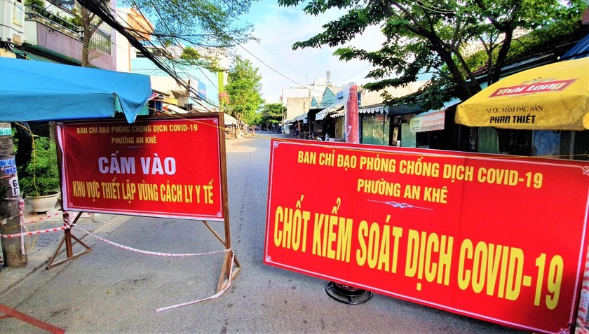 Một khu phố ở Đà Nẵng vừa bị phong tỏa do có ca nhiễm COVID-19.