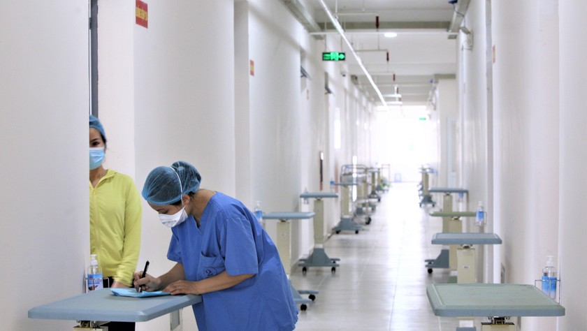 Bệnh viện dã chiến số 1 đang điều trị các bệnh nhân COVID-19 ở Đà Nẵng.